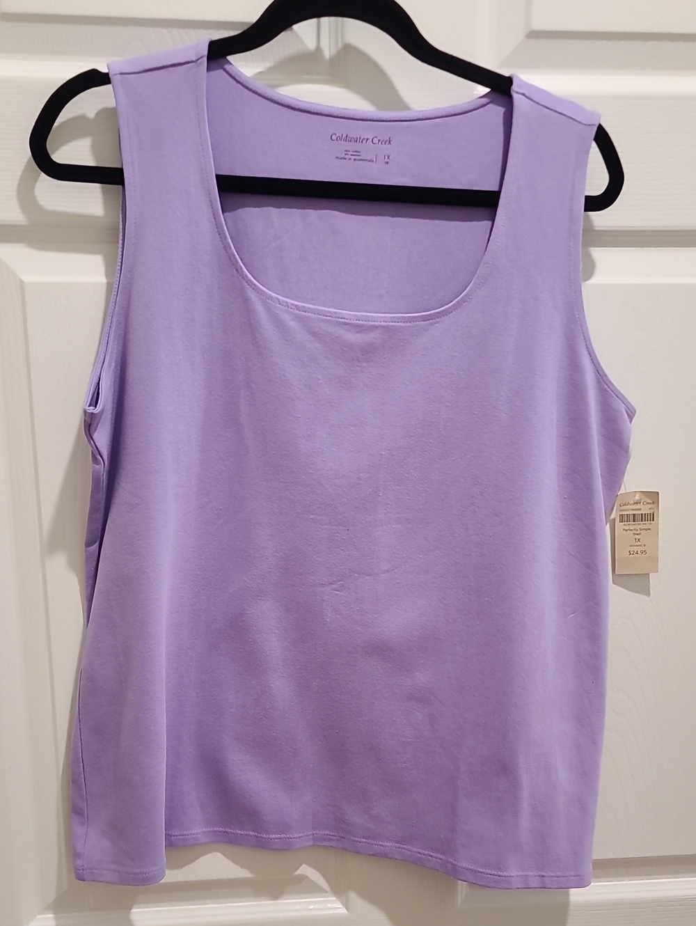 Coldwater Creek Lilac Scoop Neck Tank Top